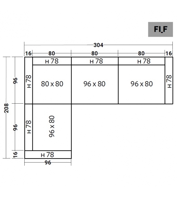 Fiocco Flou Modular Sofa