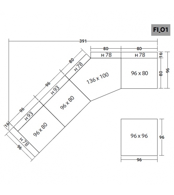 Fiocco Flou Canapé Modulable