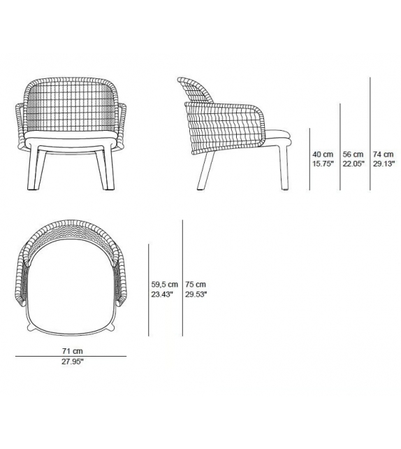 Suro Tribù Petit Fauteuil