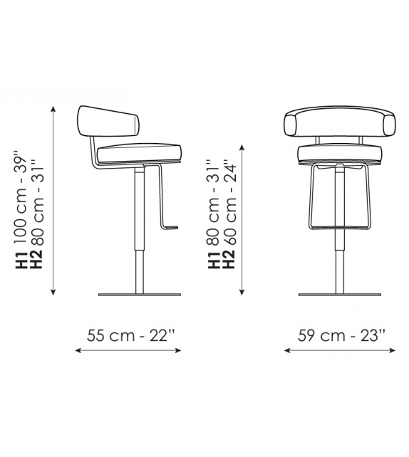 Neuilly Too Bonaldo Stool