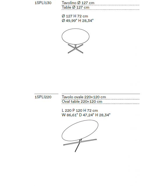 Split Tacchini Table