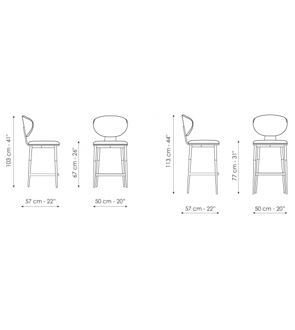 Olos Too Bonaldo Tabouret
