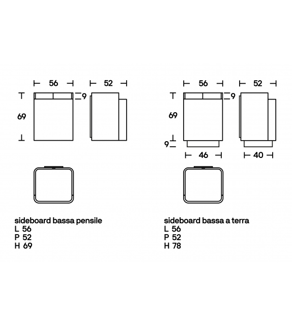 Élitra Low Acerbis Mobile Contenitore