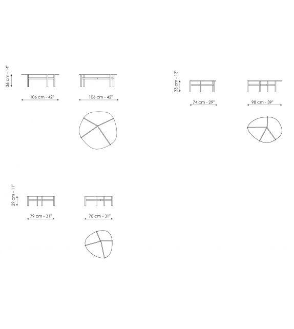 Flac Bonaldo Table Basse