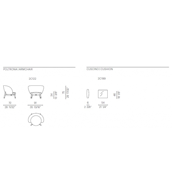 Lauren Flexform Poltroncina