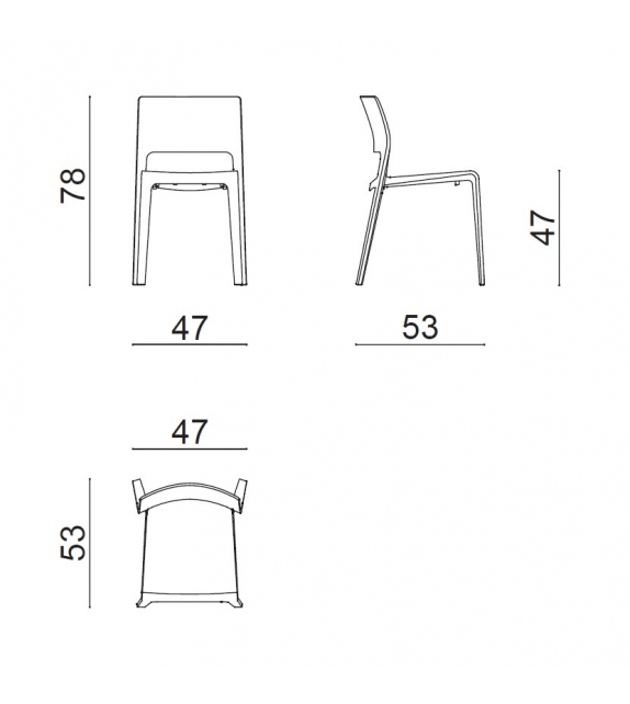 Juno Arper Chaise Avec Dossier Ouvert