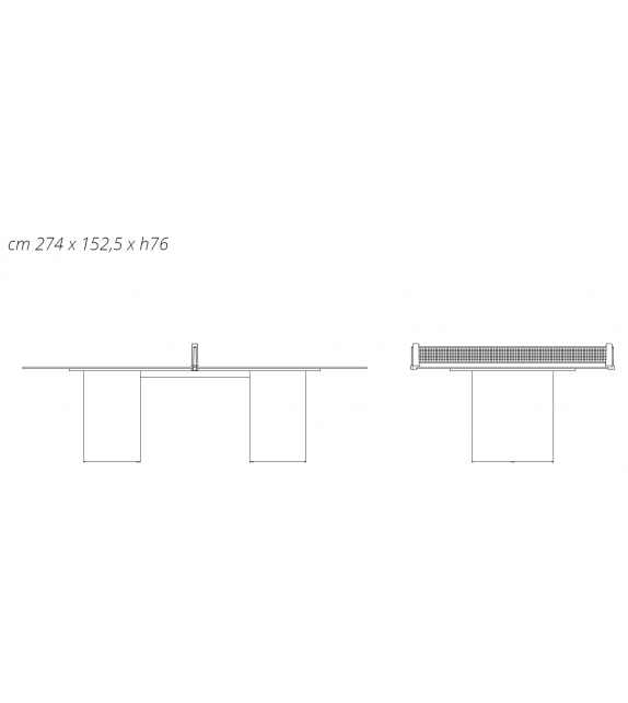 Dada Glass Fas Pendenza Tennis de Table