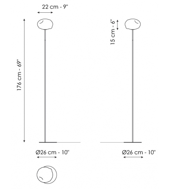 Pepita Bonaldo Lampadaire