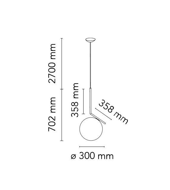 Ready for shipping - IC S2 10 Anniversary Flos Suspension Lamp