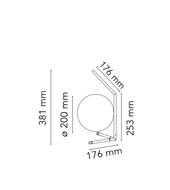 Versandfertig - IC T1 Low 10 Anniversary Flos Tischleucte