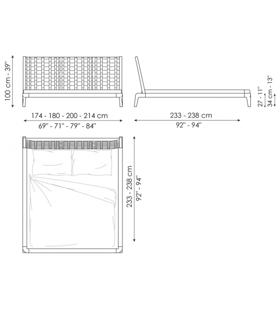 Honeymoon Bonaldo Bed