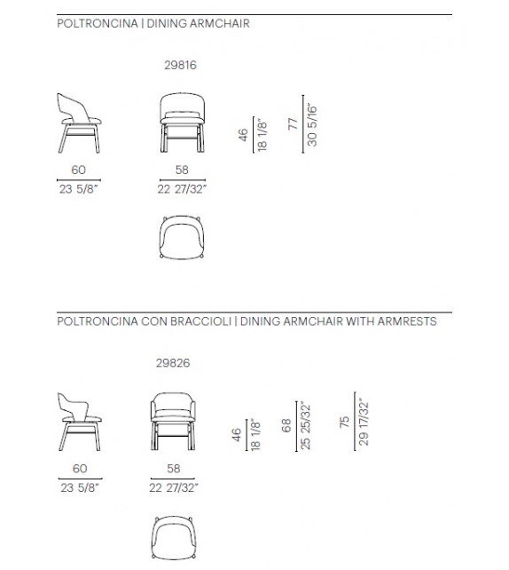 Alma Flexform Poltroncina