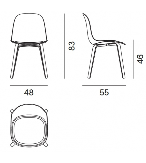 Press Wood MDF Italia Chair