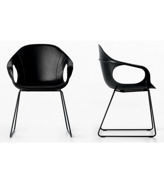 Elephant Kristalia Upholstered Chair with Sledge Base