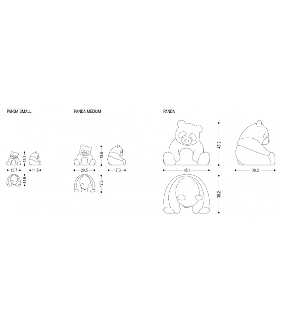 Panda Riva 1920 Sculpture