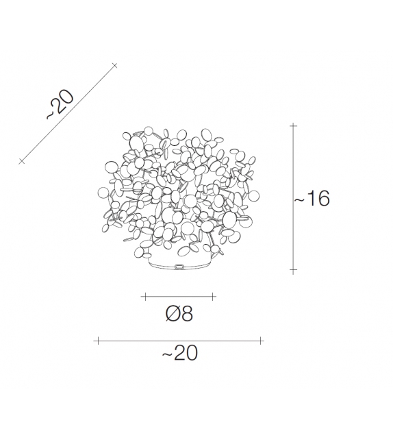 Argent Terzani Lámpara de Mesa