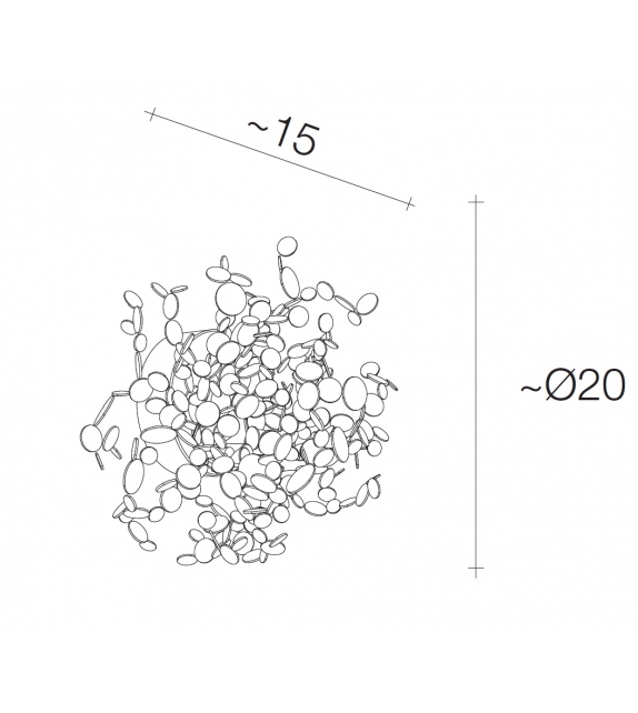 Argent Mon Bijou Terzani Wall Lamp