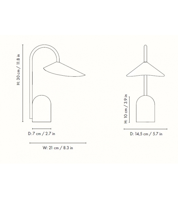 Versandfertig - Vuelta Ferm Living Tischleuchte