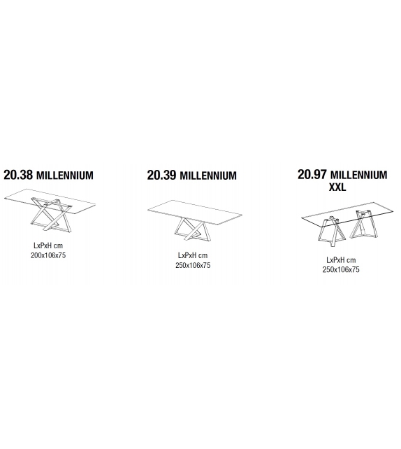 Millennium Legno Bontempi Tavolo