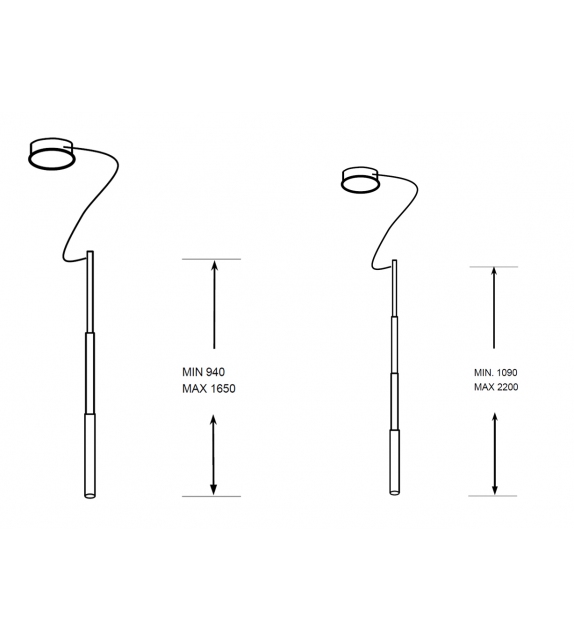 Telescopic Pallucco Hängeleuchte