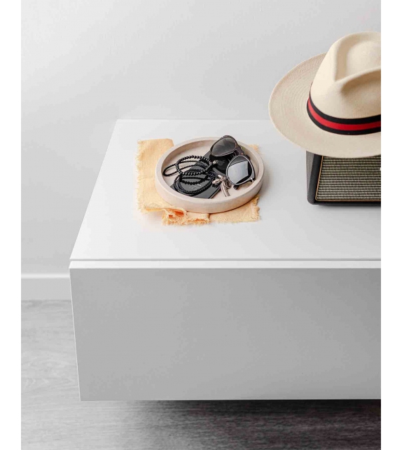 Showstopper - Round Container in Botticino Marble MarmoLove