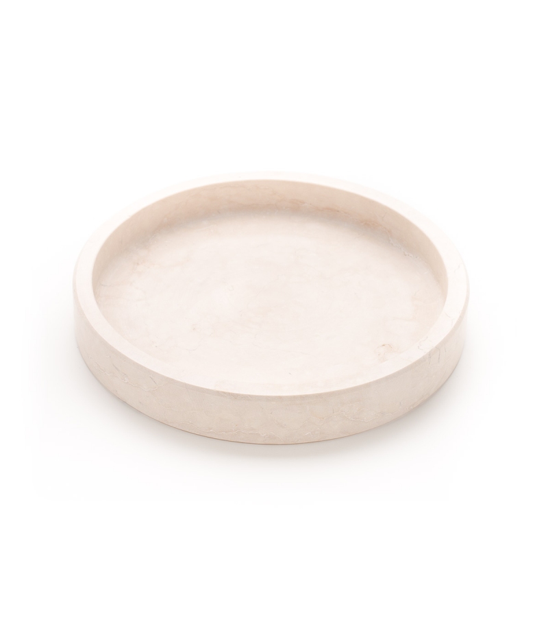 Showstopper - Round Container in Botticino Marble MarmoLove