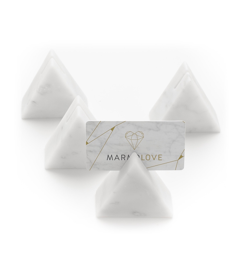 Indovina Chi Viene a Cena - Marcador de Posición Triangular MarmoLove