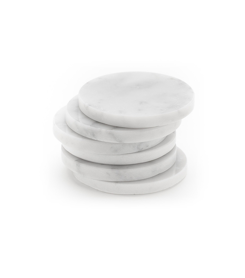 Poggiali Qui - Sous-verres Ronds MarmoLove