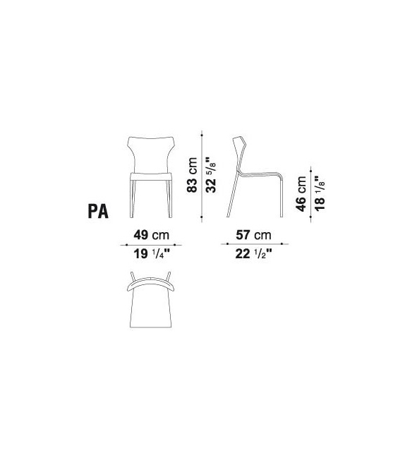 Papilio B&B Italia Silla