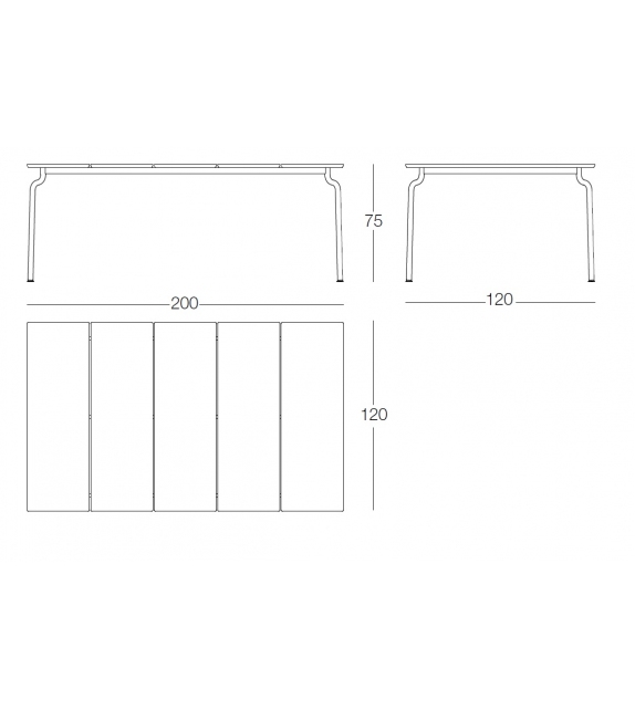 South Teak Magis Tavolo