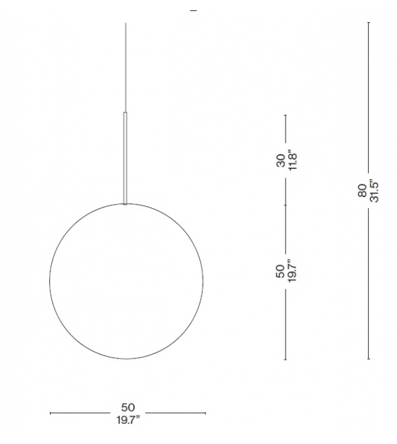 089 Bollicosa Cassina Suspension Lamp