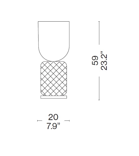 089 Ficupala Cassina Lámpara de Mesa