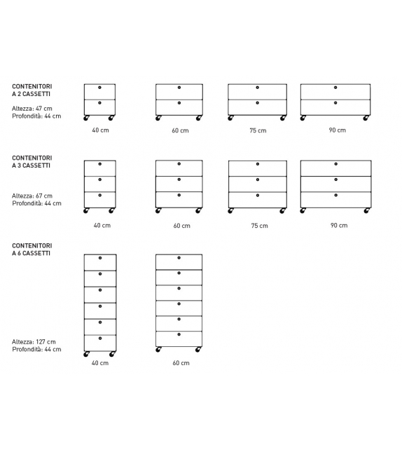 Contenitori Kriptonite Chest of Drawers