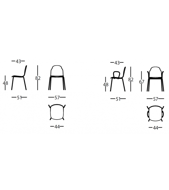 Body Metal Sancal Sedia Rivestita