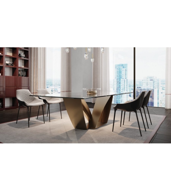 Apeiron 72 Reflex Angelo Tisch mit Glasplatte