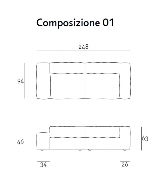 NeoWall Living Divani Modular Sofa