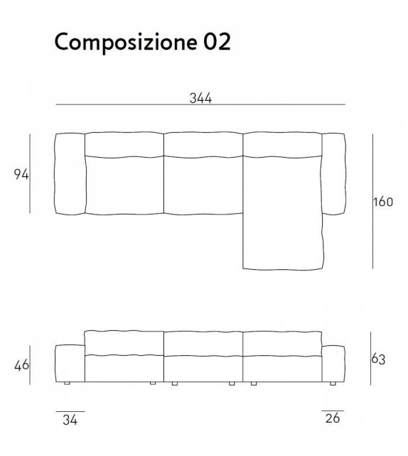 NeoWall Living Divani Modular Sofa