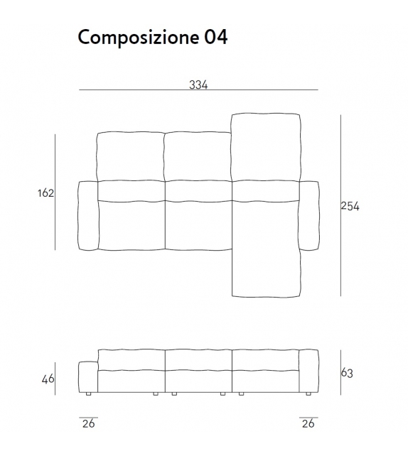 NeoWall Living Divani Modular Sofa