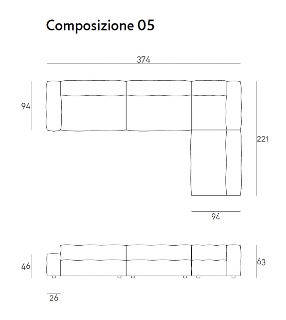 NeoWall Living Divani Modular Sofa