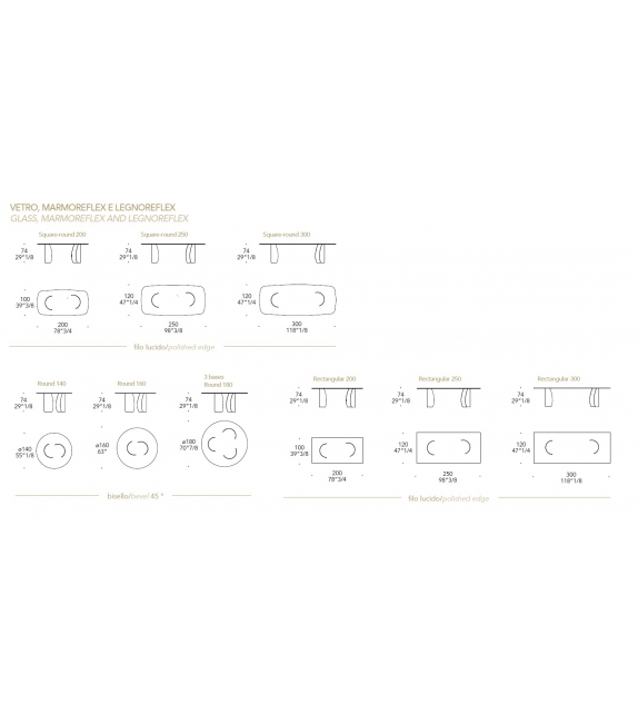 Petalo 72 Reflex Angelo Table