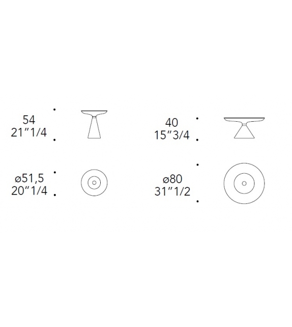 Accademia 40 Reflex Angelo Side Table