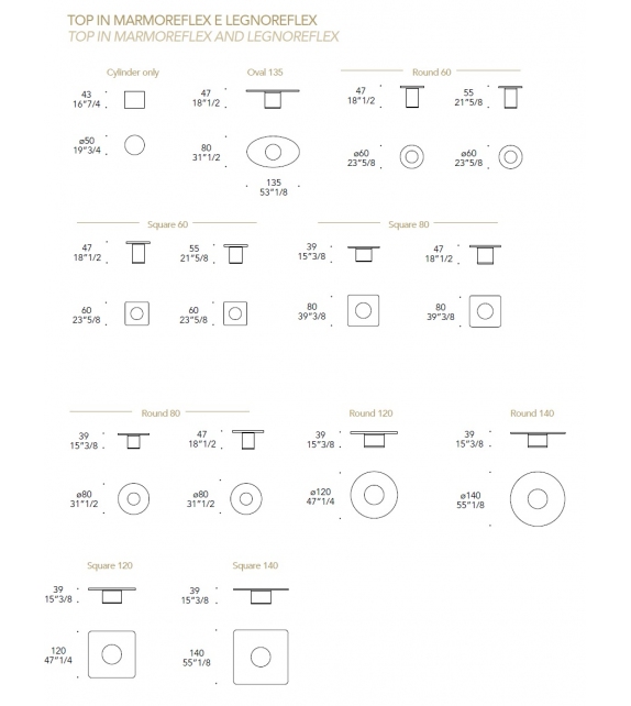 Tau 40 Steel Reflex Angelo Side Table