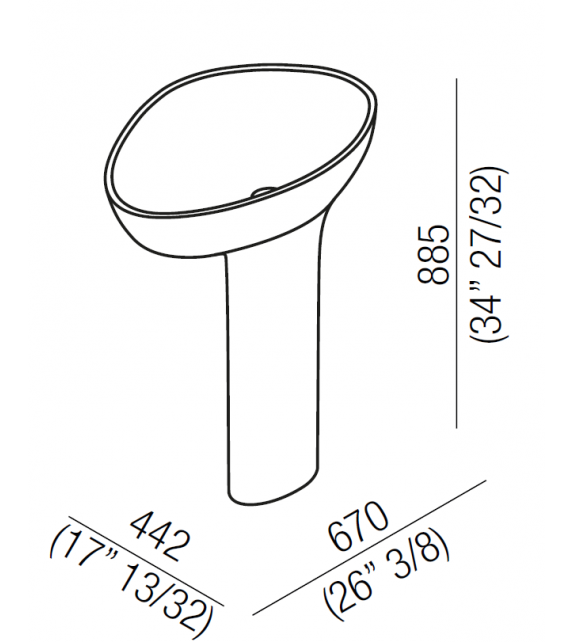 Drop Agape Independent Washbasins