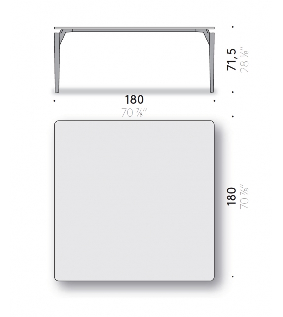 Tavolo ‘95 Square DePadova Table