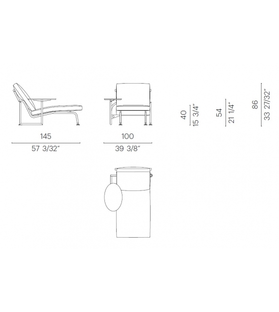 Chaise Lounge Ginger Flexform