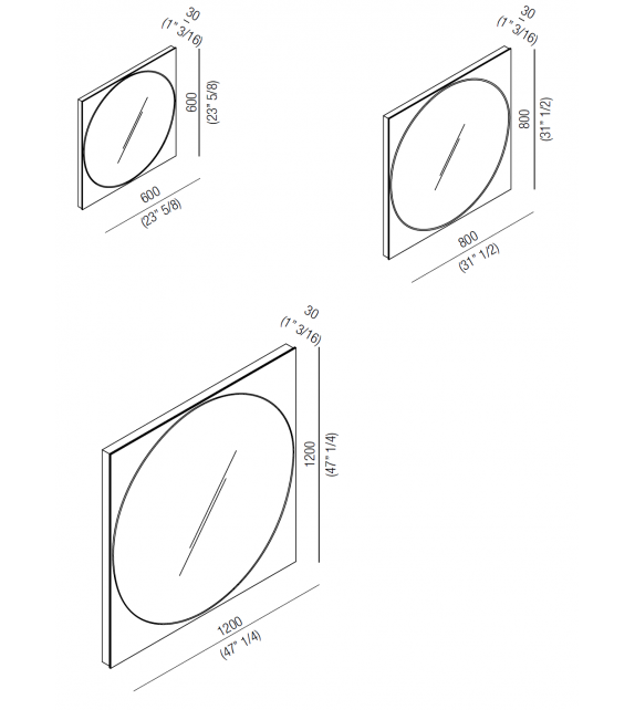 Vitruvio Agape Miroir