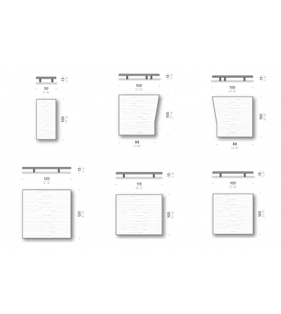 Alberese Wood DePadova Table Basse