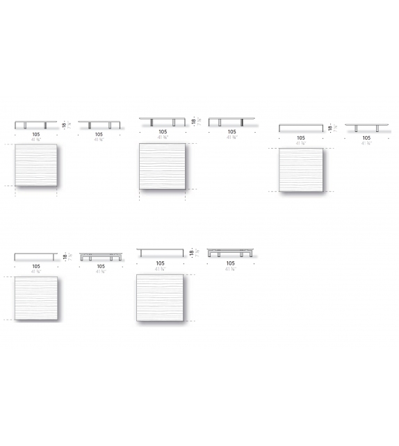 Alberese Wood DePadova Couchtisch