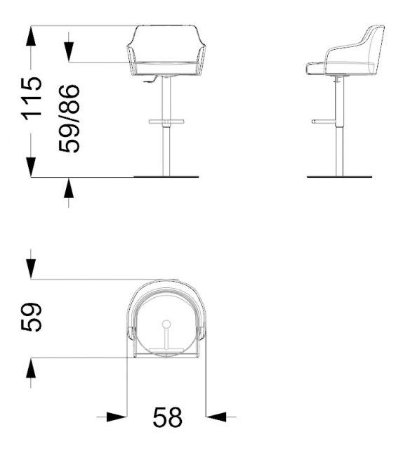 Comfort Sgabello Reflex Angelo