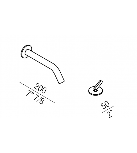 Square Agape Grifo de Pared